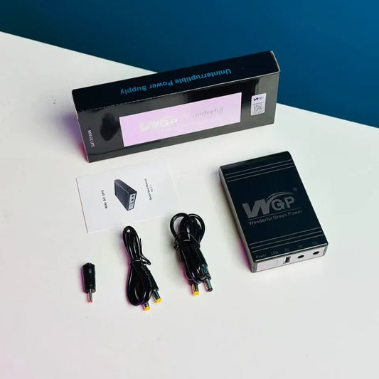 WGP Mini UPS - 10400 Mah 5v,9v,12v (Without Adapter)