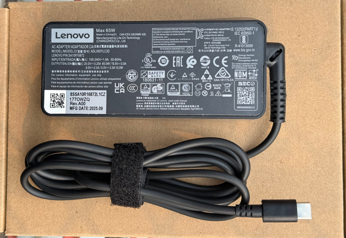 Lenovo Type C 65W Adapter