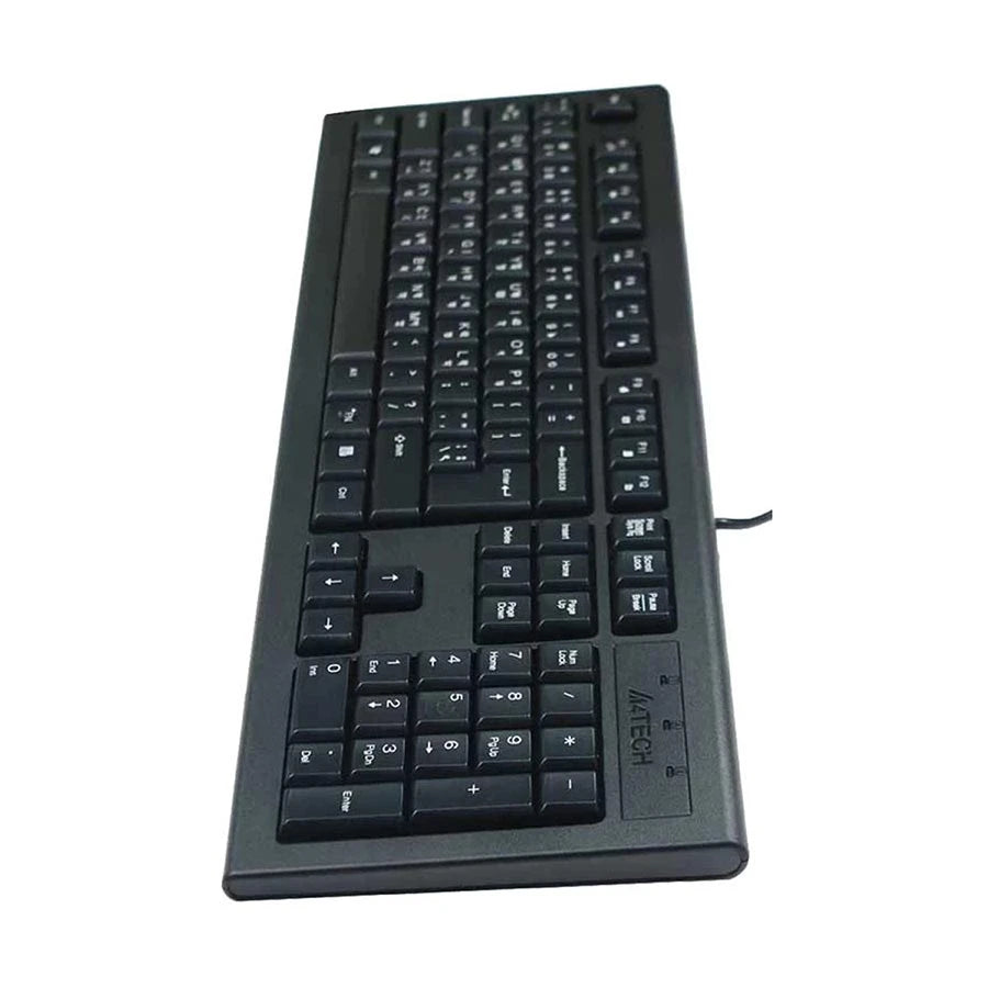 A4TECH KRS-82BD (Extended Version) Black Wired Multimedia Keyboard with Bangla